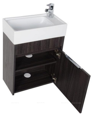 Комплект мебели для ванной Aquanet Лидс 50 эвкалипт мистери - 5 изображение