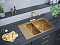 Мойка кухонная Paulmark Union PM537851-BGR брашированное золото - изображение 3