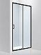 Душевая дверь 170 см Abber Schwarzer Diamant AG30170B стекло прозрачное, профиль черный - изображение 3