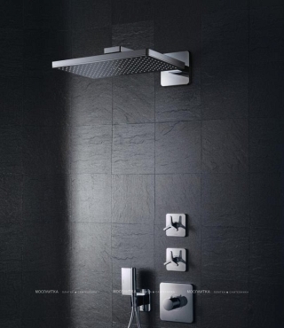 Верхний душ Axor ShowerSolutions 35278000, 1jet, 46 х 27 см, с держателем - 2 изображение