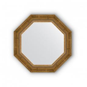 Зеркало в багетной раме Evoform Octagon, BY 3673, 53 x 53 см, состаренная бронза с плетением