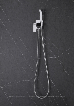 Гигиенический душ Abber Daheim AF8226 со смесителем, хром глянец - 3 изображение