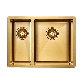 Мойка кухонная Paulmark Annex PM545944-BGR брашированное золото