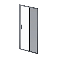 Душевая дверь Am.Pm Gem 100 см W90G-100-1-195BG стекло прозрачное / тонированное, профиль черный