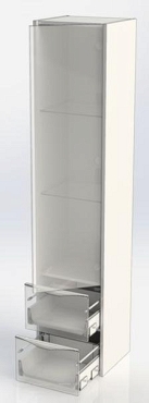 Шкаф-пенал Aquanet Франка 40 R белый - 7 изображение