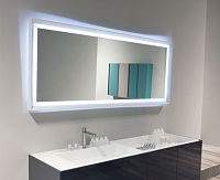 Зеркало Antonio Lupi SFOGLIA75L LED H75*L144, глянцево-белый, светодиодная подсветка