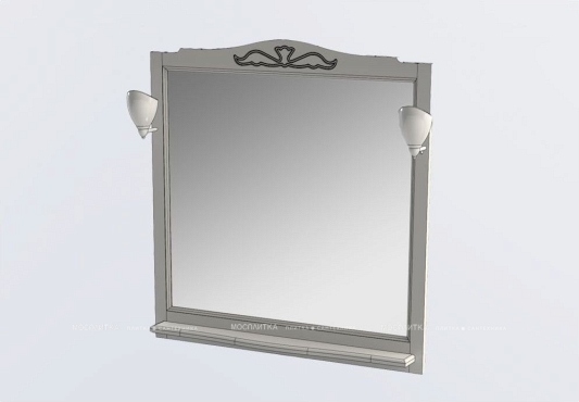 Зеркало Aquanet Амелия 100 00175289 орех - 4 изображение