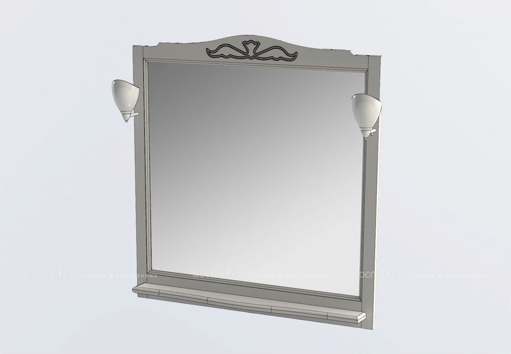 Зеркало Aquanet Амелия 100 00175289 орех - изображение 4