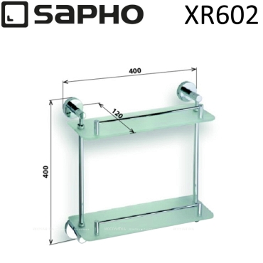 Полка Sapho X-Round XR602 хром - 2 изображение