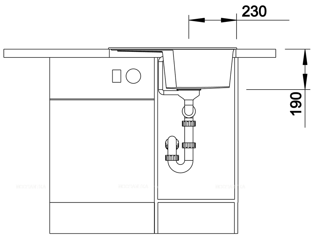 Кухонная мойка Blanco Zia 40 S 518932 темная скала - изображение 11