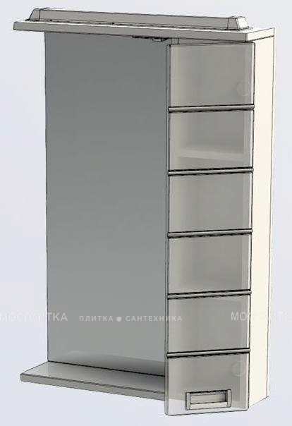 Зеркальный шкаф Aquanet Доминика 60 LED белый - изображение 5