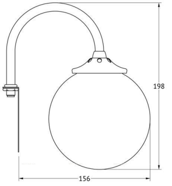Светильник для зеркала 40W 3SC Stilmar UN STI 625, античная медь - 2 изображение