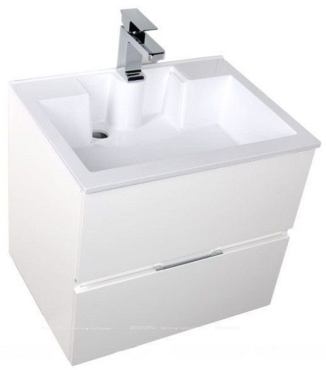 Комплект мебели для ванной Aquanet Алвита 60 белый - 8 изображение