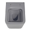 Унитаз подвесной безободковый Abber Rechteck AC1201MG с крышкой-сиденьем микролифт, матовый серый - изображение 8