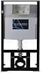 Комплект подвесной безободковый унитаз Azario Grado AZ-8010-1000+AZ-8200-0013+AZ-0046N-MB с микролифтом + система инсталляции с кнопкой смыва черный матовый - изображение 2