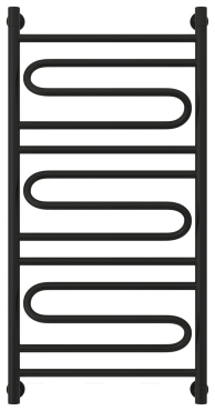 Полотенцесушитель водяной Сунержа Элегия+ 100х50 см 31-0205-1050 матовый черный - 2 изображение