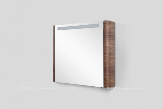 Зеркальный шкаф Am.Pm Sensation M30MCL0801NF, цвет - орех, с подсветкой, левый, 80 см - 3 изображение