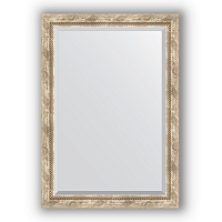 Зеркало в багетной раме Evoform Exclusive BY 3459 73 x 103 см, прованс с плетением