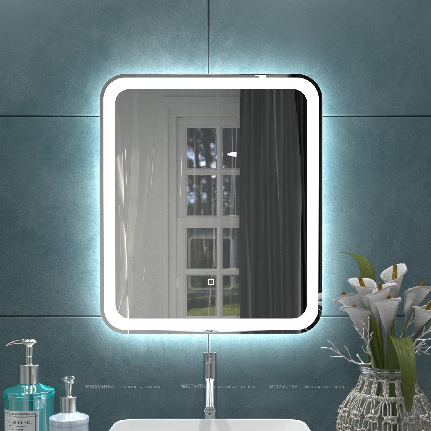 Зеркало Onika Магна 60 см 206085 с LED подсветкой - изображение 3