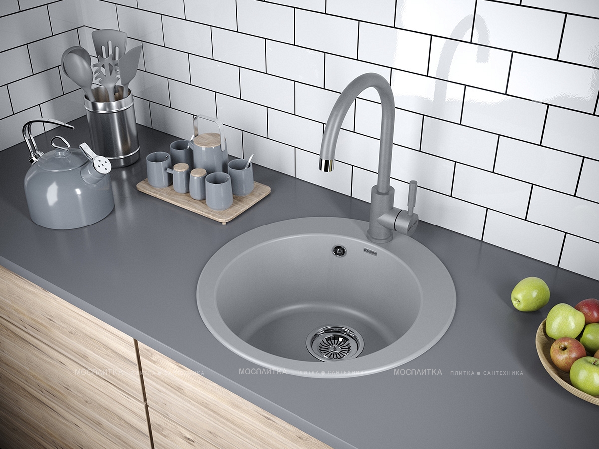 Мойка кухонная Paulmark Gelegen PM404800-GRM серый металлик - изображение 3