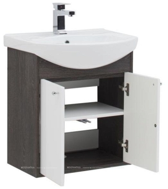 Комплект мебели для ванной Aquanet Грейс 60 1 ящик, 2 фасада, дуб кантенбери - 4 изображение