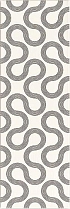 Керамическая плитка Meissen Плитка Spin White-Black Geo 25х75 