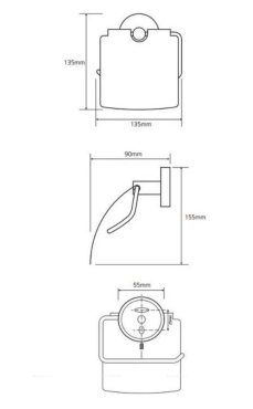 Держатель туалетной бумаги Bemeta Neo 104112015 13.5 x 9 x 15.5 см с крышкой, хром матовый - 2 изображение