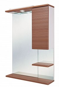 Зеркальный шкаф Onika Элита 60.01 штрокс коричневый правый , 2060241