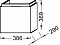 Тумба под раковину Jacob Delafon Formilia 40 см EB1096-N14 серый антрацит - 4 изображение