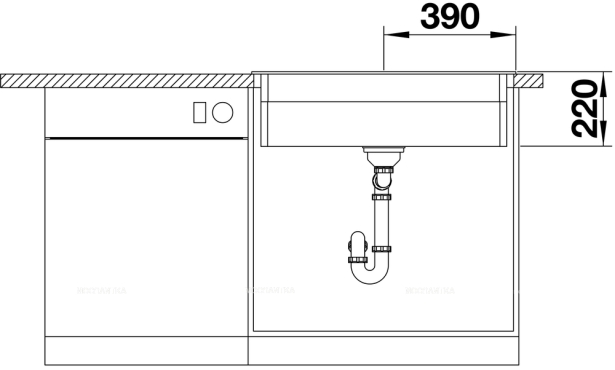Кухонная мойка Blanco Etagon 8 525190 жемчужный - 15 изображение