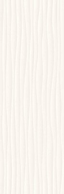 Плитка Eclettica White Struttura Wave 3D 40x120 