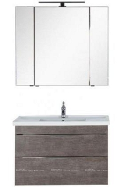 Комплект мебели для ванной Aquanet Эвора 100 дуб антик - 2 изображение
