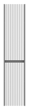Шкаф-пенал Brevita Balaton 35 см BAL-05035-48-2Л левый, белый / серый