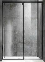 Душевая дверь Vincea Lugano VDS-1L130CLB-1 130 см черный, стекло прозрачное, Easy Clean
