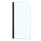 Душевая шторка на ванну Azario Merrit 70х150 см AZ-NF6211 700 BLACK профиль черный, стекло прозрачное