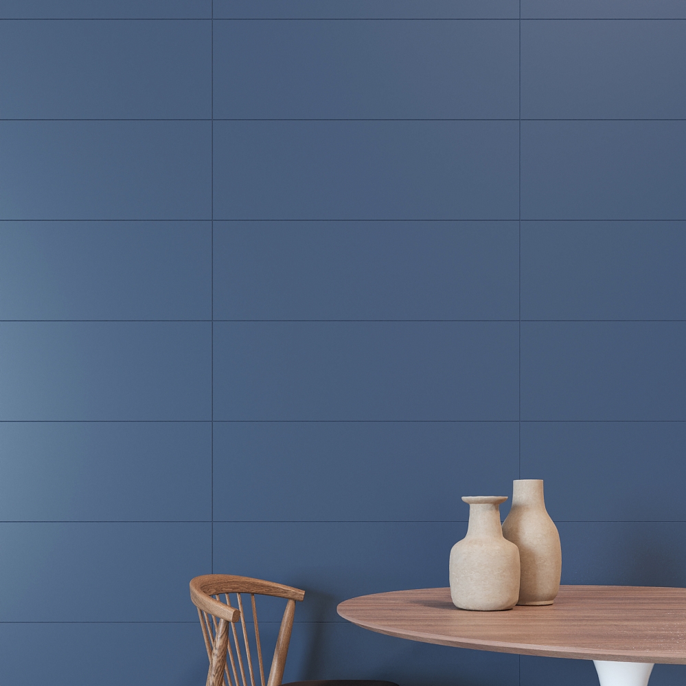 Керамическая плитка Meissen Плитка Love You Navy сатиновая синий 29x89 - изображение 3