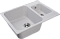 Кухонная мойка GranFest Quarz 61,7, прямоугольная, цвет серый - изображение 2