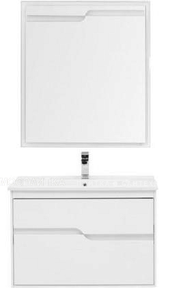 Комплект мебели для ванной Aquanet Модена 85 белый глянец - изображение 2