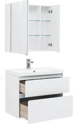 Комплект мебели для ванной Aquanet Гласс 80 белый - изображение 5