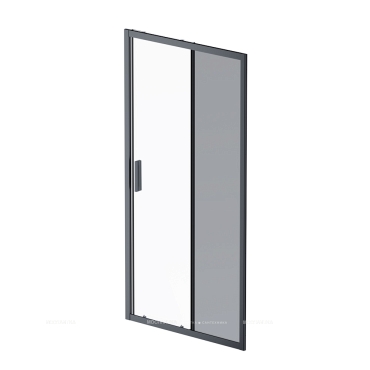 Душевая дверь Am.Pm Gem 100 см W90G-100-1-195BM стекло прозрачное / матовое, профиль черный