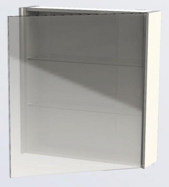 Зеркальный шкаф Aquanet Латина 70 белый - 7 изображение