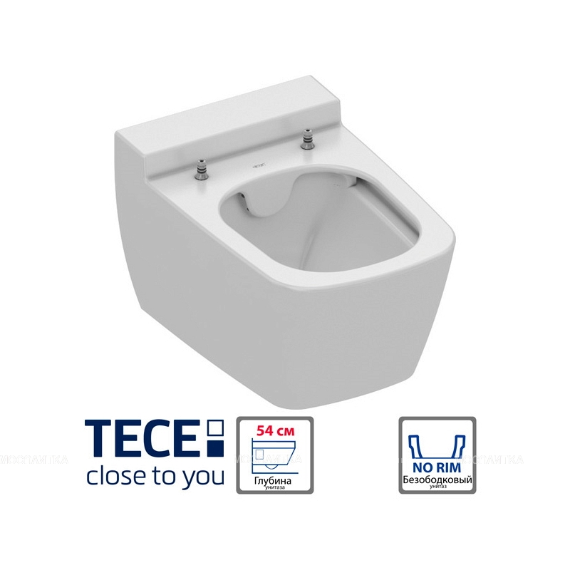 Подвесной унитаз Tece TECEone 9700204 без функции биде - изображение 2