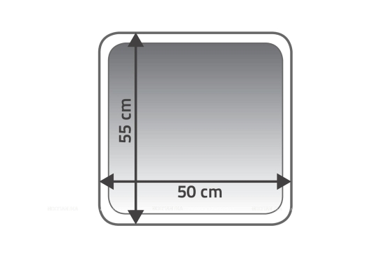 Коврик для ванной Ridder Marmor, 50x2,2, серый, 7105807 - 4 изображение