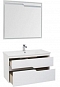 Комплект мебели для ванной Aquanet Модена 100 белый глянец - 3 изображение