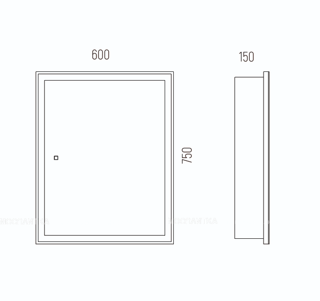 Зеркальный шкаф Corozo Толедо 60 см SD-00001392 белый c подсветкой - изображение 6