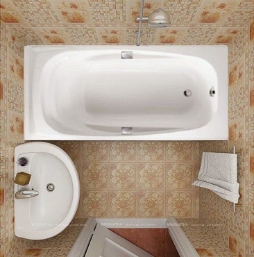 Чугунная ванна Jacob Delafon Repos E2903 180x85 - 2 изображение
