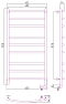 Полотенцесушитель электрический Сунержа Галант 2.0 120х60 см 051-5201-1260 состаренная латунь - изображение 4