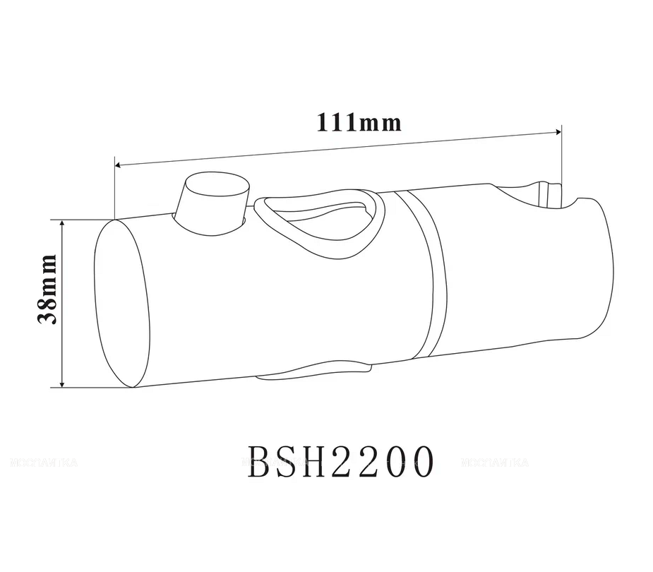 Держатель для душевой лейки Bond BSH2200 хром - изображение 6