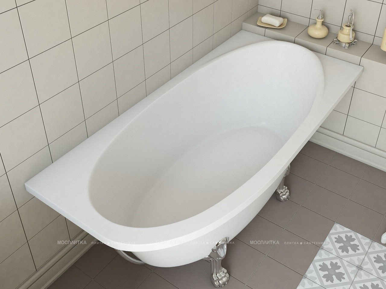 Ванна из искусственного мрамора Эстет Венеция R 170x80 ФР-00002045 - изображение 4