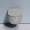 Унитаз подвесной безободковый Ceramica Nova Modena CN6063MH с крышкой сиденьем микролифт антрацит матовый - изображение 7